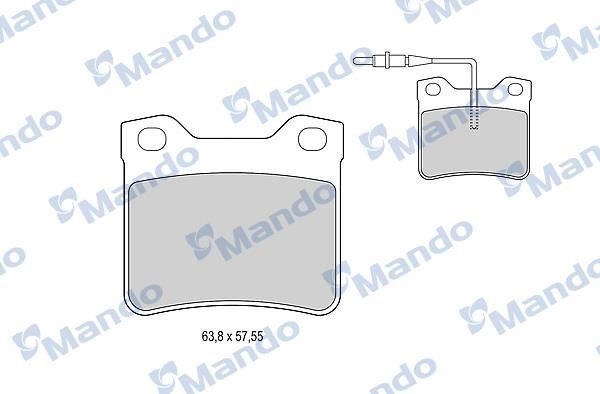 Mando MBF015658 Rear disc brake pads, set MBF015658