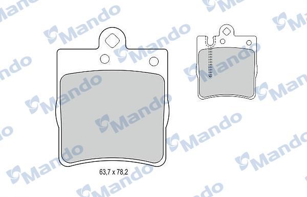 Mando MBF015664 Front disc brake pads, set MBF015664