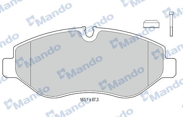 Mando MBF015671 Front disc brake pads, set MBF015671