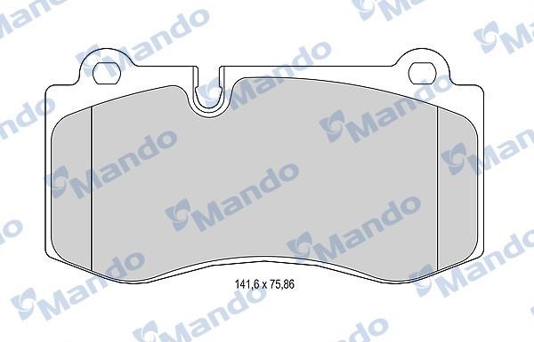 Mando MBF015673 Brake Pad Set, disc brake MBF015673