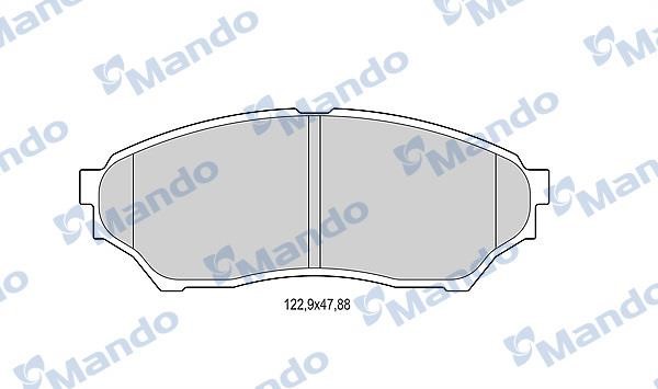 Mando MBF015703 Front disc brake pads, set MBF015703