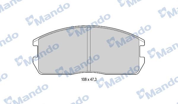 Mando MBF015704 Front disc brake pads, set MBF015704