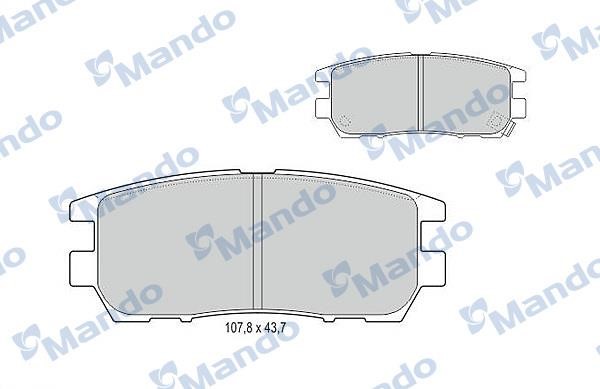 Mando MBF015709 Rear disc brake pads, set MBF015709