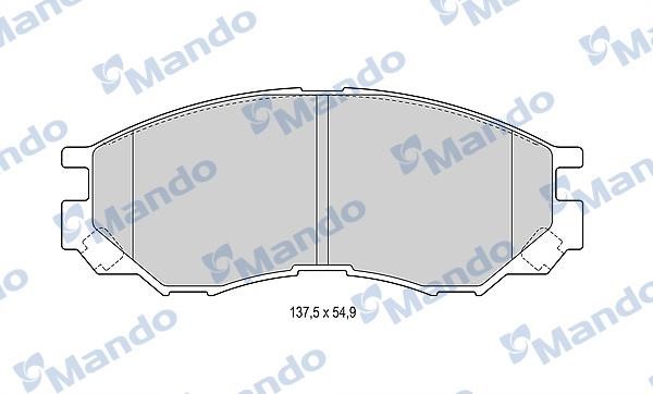 Mando MBF015712 Front disc brake pads, set MBF015712