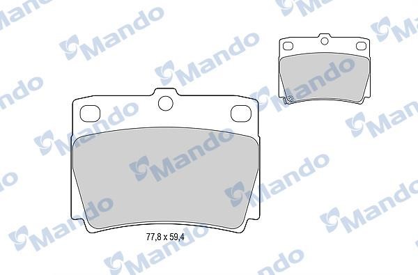 Mando MBF015716 Rear disc brake pads, set MBF015716