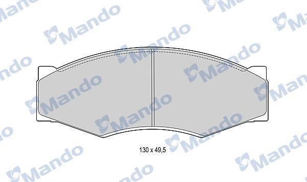Mando MBF015725 Front disc brake pads, set MBF015725