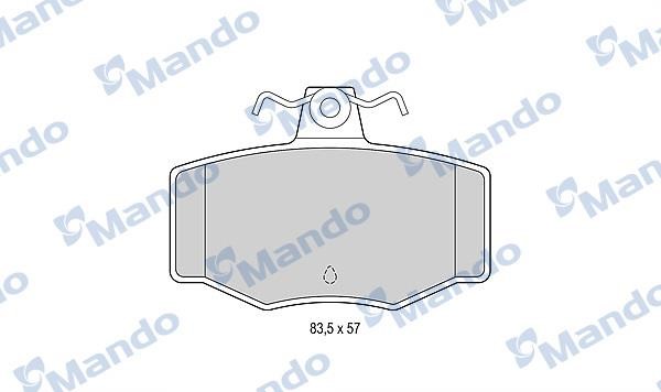 Mando MBF015730 Rear disc brake pads, set MBF015730