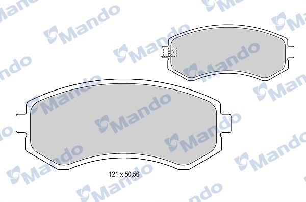 Mando MBF015735 Front disc brake pads, set MBF015735