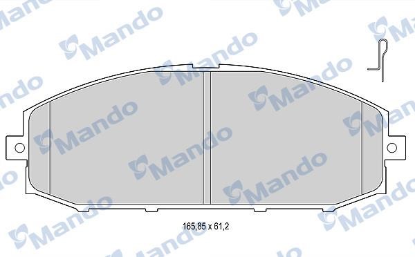 Mando MBF015736 Front disc brake pads, set MBF015736