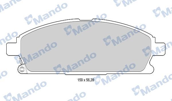 Mando MBF015739 Front disc brake pads, set MBF015739