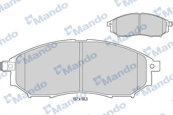 Mando MBF015745 Front disc brake pads, set MBF015745