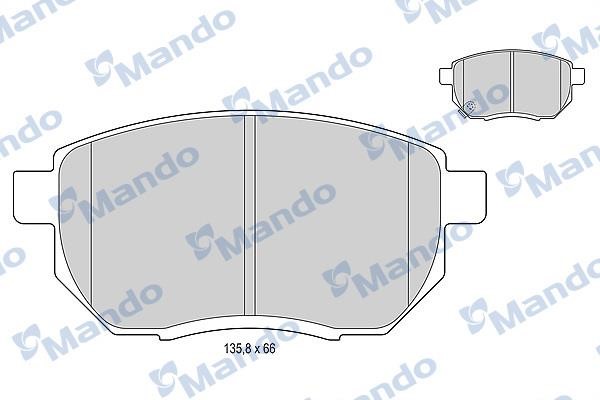 Mando MBF015748 Front disc brake pads, set MBF015748