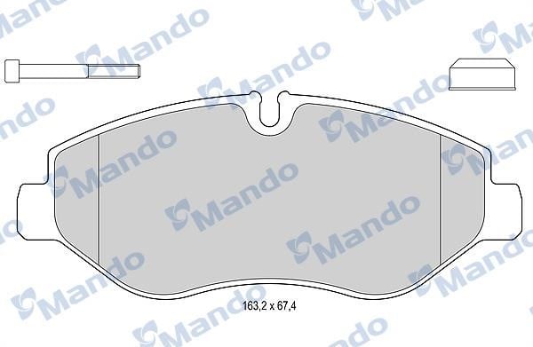 Mando MBF015749 Front disc brake pads, set MBF015749