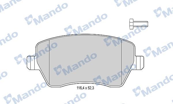 Mando MBF015751 Front disc brake pads, set MBF015751