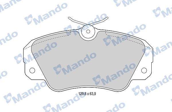 Mando MBF015756 Front disc brake pads, set MBF015756