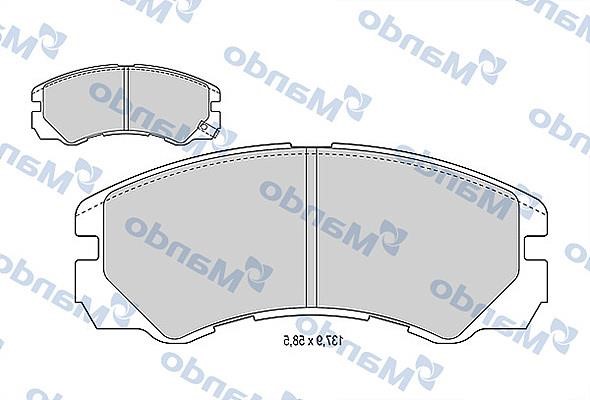 Mando MBF015760 Front disc brake pads, set MBF015760