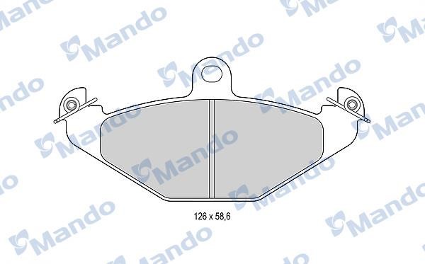 Mando MBF015762 Rear disc brake pads, set MBF015762