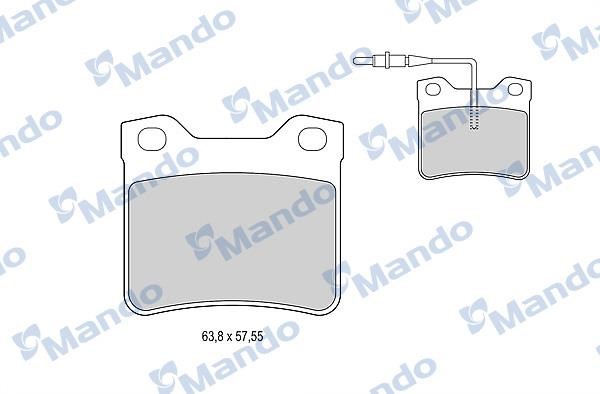 Mando MBF015771 Rear disc brake pads, set MBF015771