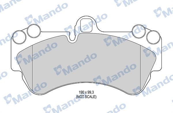 Mando MBF015783 Front disc brake pads, set MBF015783