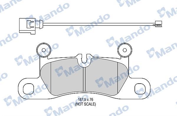 Mando MBF015788 Rear disc brake pads, set MBF015788