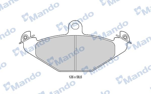 Mando MBF015795 Rear disc brake pads, set MBF015795