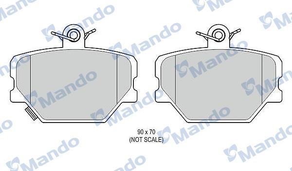 Mando MBF015813 Front disc brake pads, set MBF015813