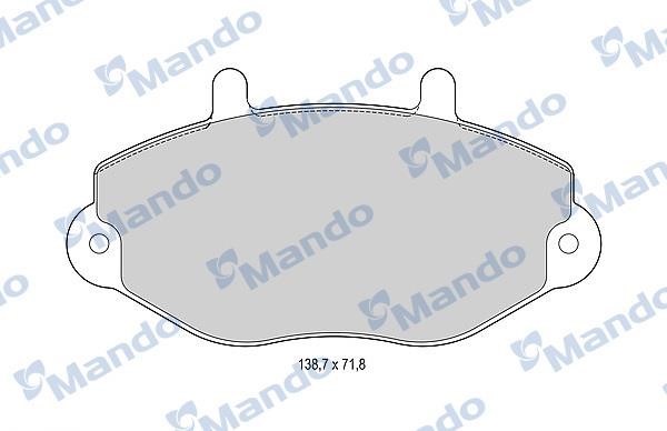 Mando MBF015814 Front disc brake pads, set MBF015814