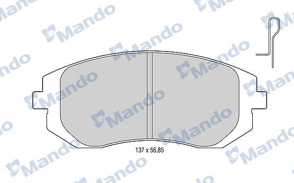 Mando MBF015823 Front disc brake pads, set MBF015823
