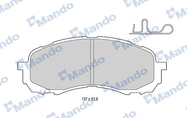 Mando MBF015828 Brake Pad Set, disc brake MBF015828
