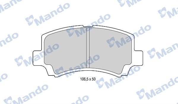 Mando MBF015837 Front disc brake pads, set MBF015837