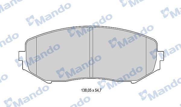 Mando MBF015841 Front disc brake pads, set MBF015841