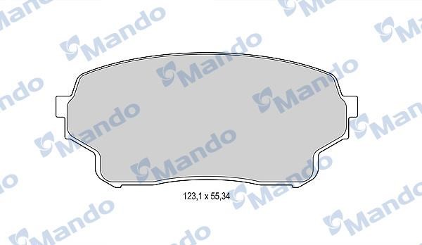 Mando MBF015842 Front disc brake pads, set MBF015842
