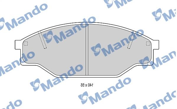 Mando MBF015846 Front disc brake pads, set MBF015846