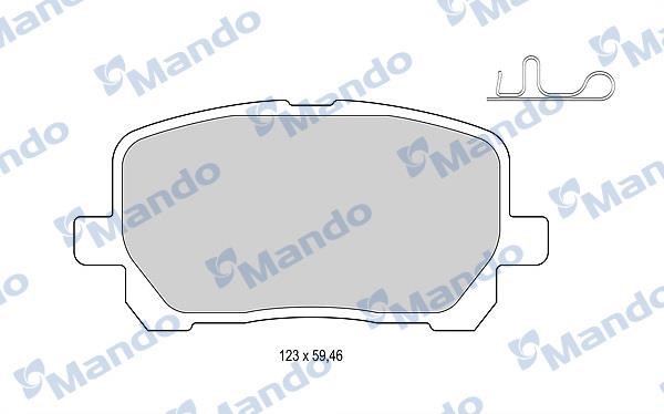 Mando MBF015865 Front disc brake pads, set MBF015865
