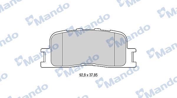 Mando MBF015873 Rear disc brake pads, set MBF015873