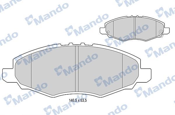 Mando MBF015877 Front disc brake pads, set MBF015877