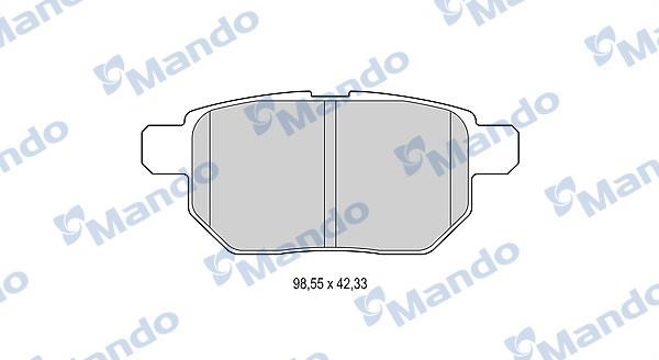 Mando MBF015880 Brake Pad Set, disc brake MBF015880