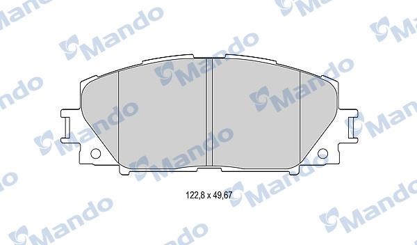 Mando MBF015881 Brake Pad Set, disc brake MBF015881