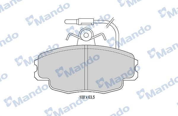 Mando MBF015936 Front disc brake pads, set MBF015936