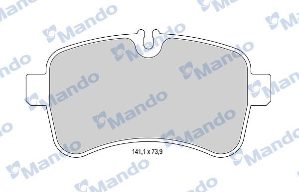Mando MBF015964 Rear disc brake pads, set MBF015964