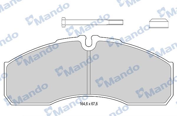 Mando MBF015966 Front disc brake pads, set MBF015966