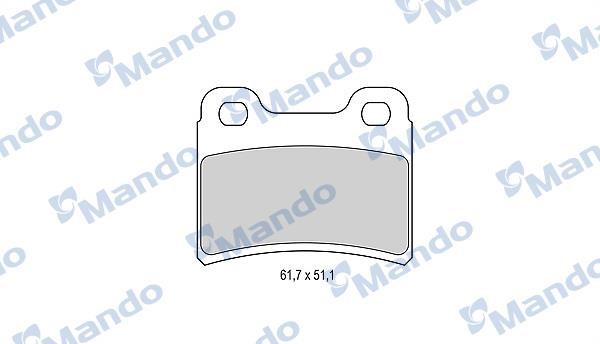 Mando MBF015976 Rear disc brake pads, set MBF015976