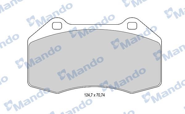 Mando MBF015987 Front disc brake pads, set MBF015987