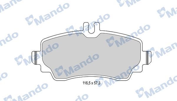 Mando MBF015991 Front disc brake pads, set MBF015991