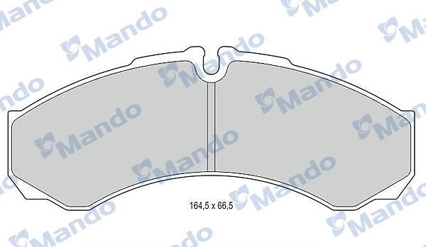Mando MBF016001 Front disc brake pads, set MBF016001