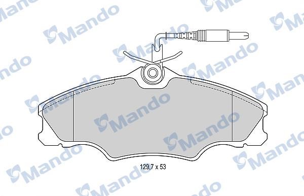 Mando MBF016011 Front disc brake pads, set MBF016011