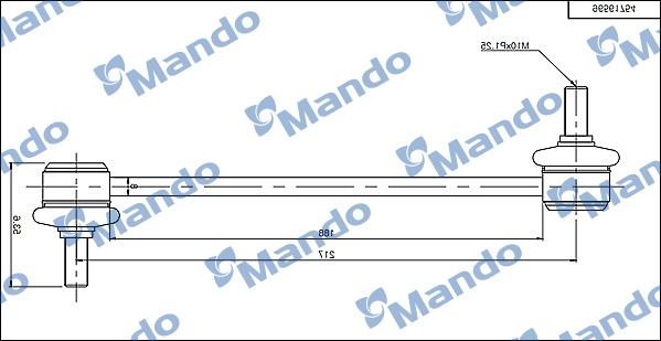 Mando SLD0003 Rear stabilizer bar SLD0003