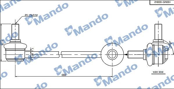 Mando SLH0019 Rod/Strut, stabiliser SLH0019
