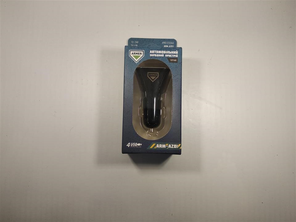Armer 4USB car charger device (12 &#x2F; 24V - 5V 4,8A), black – price