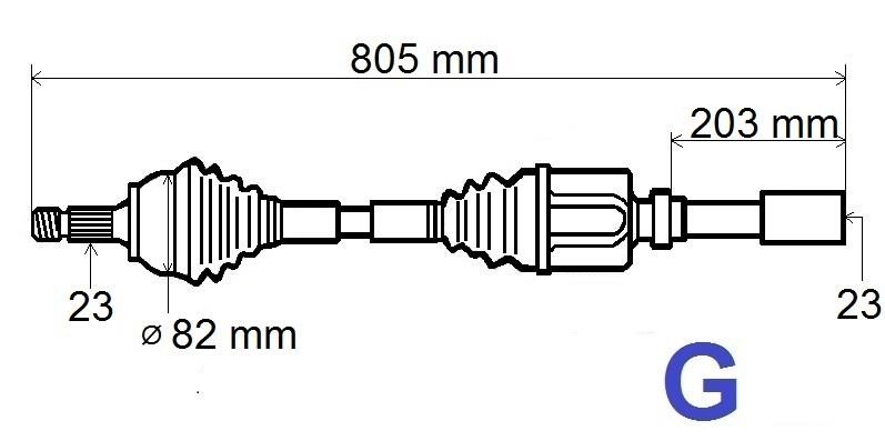 Renault 82 00 184 199 Drive shaft 8200184199